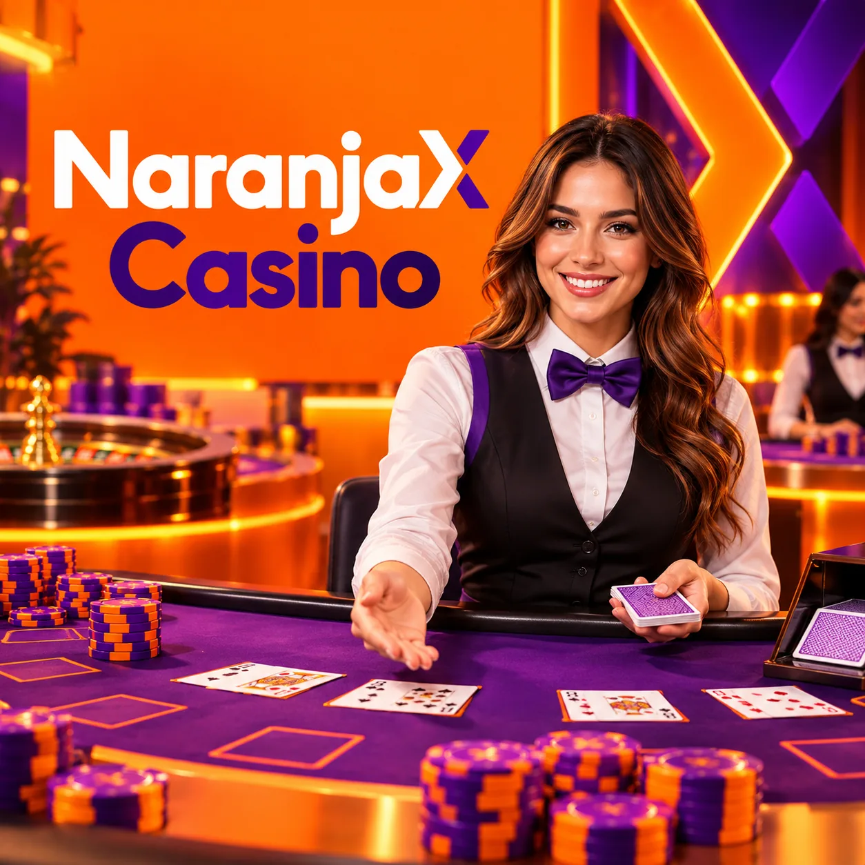 Mesa de ruleta en vivo de Naranja X Casino